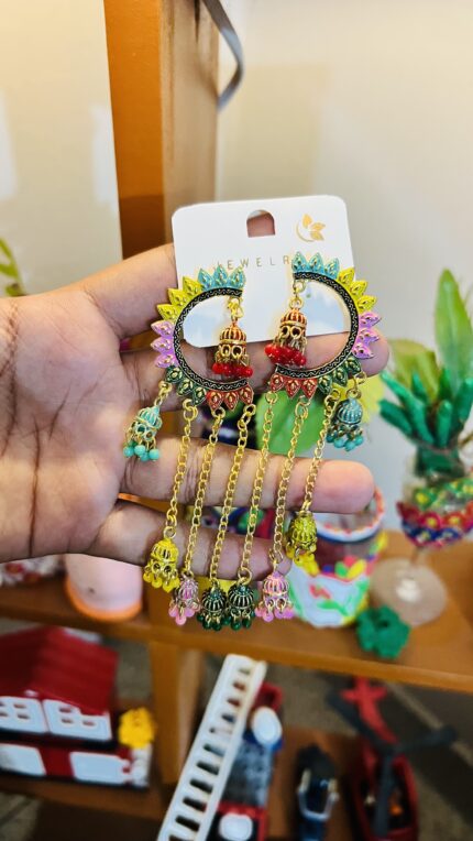 Multicolor Designer Jhumka