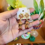 Peacock Antique Jhumka
