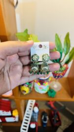 Crystal Flower Jhumka - Image 2