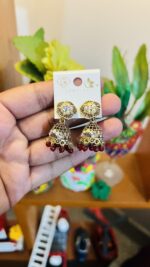 Crystal Flower Jhumka