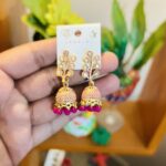 Leaf Stone Jhumka
