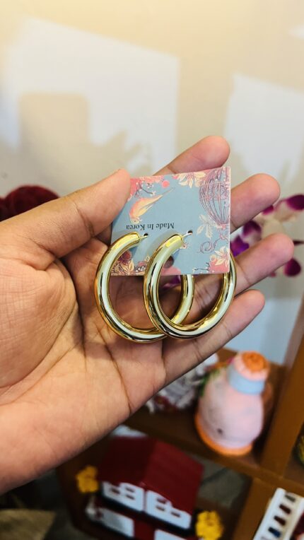 Bold Gold Hoop Earrings
