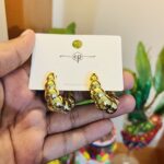 Twisted Gold Hoop Earrings
