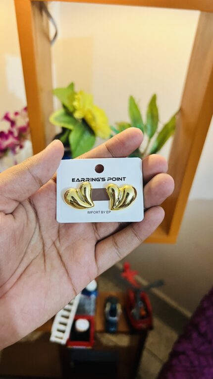 Golden Heart Earrings 💛