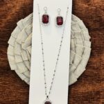 ❤️ Elegant Ruby Red Jewelry Set