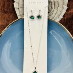 Green Clover Jewelry Set