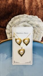 Pearl Heart Jewelry Set - Image 2
