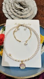 Luxury Pearl Flower Jewelry Set - Image 2
