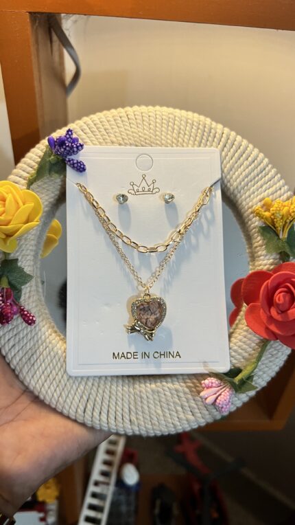 Heart Crystal Jewelry Set