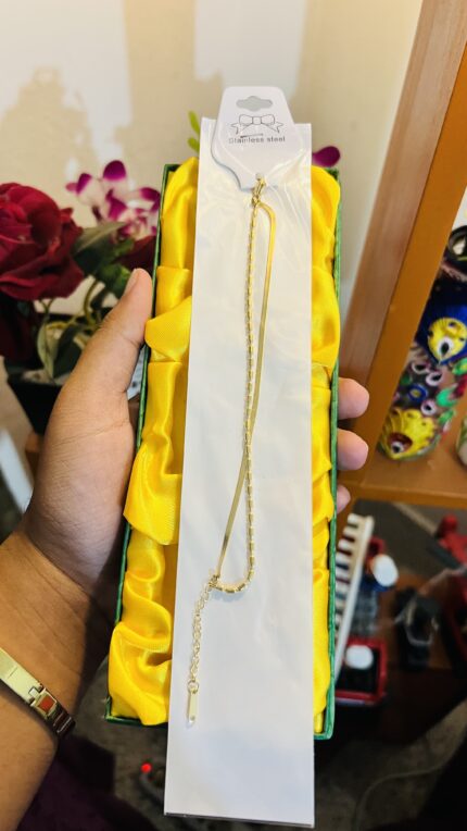 Double Gold Chain Anklet / Payel