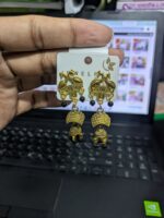 Peacock Antique Jhumka - Image 2
