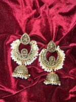 Pearl Chandbali Antique Jumaka