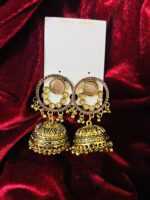 Crystal Circle Antique Jhumka - Image 2