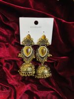 Royal Tiger Stone Antique Jhumka